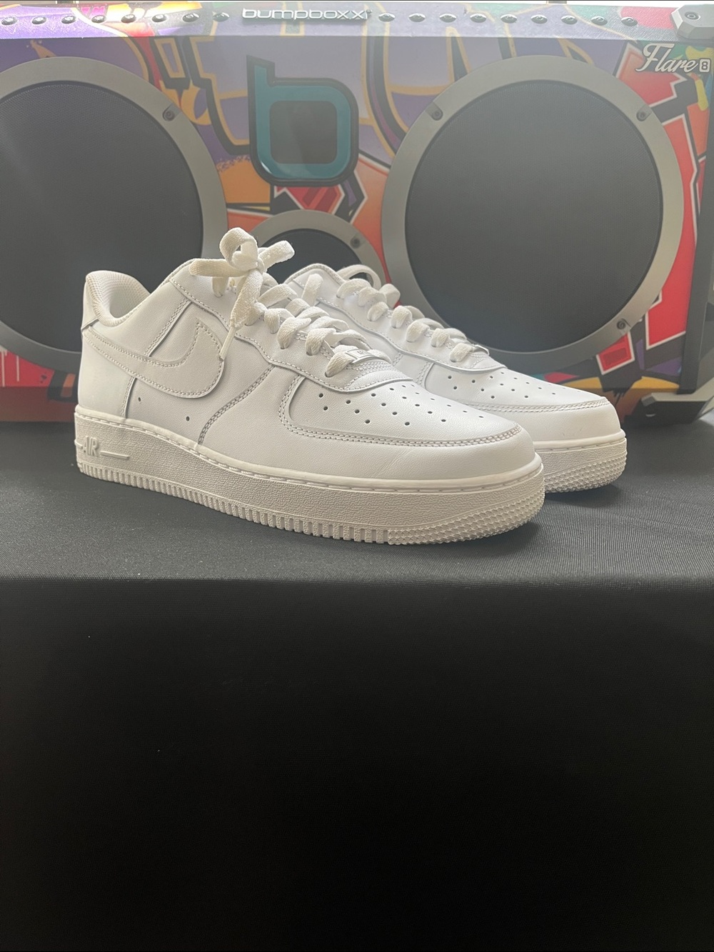 Nike Air Force 1 White Low-Top Leather Sneakers